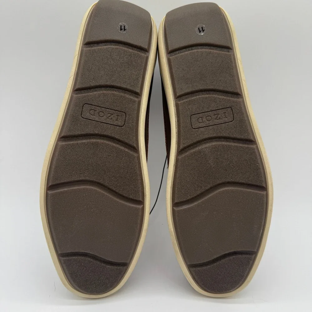 IZOD Seapoint Men's 11 Tan Memory Foam Slip On Loafers Casual Comfort Shoes NIB‎